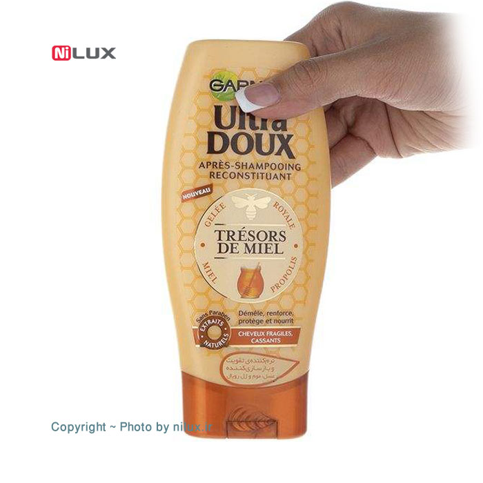 نرم کننده، ترمیم کننده و تغذیه کننده گارنیه سری Ultra Doux مدل Honey حجم 200 میلی لیتر