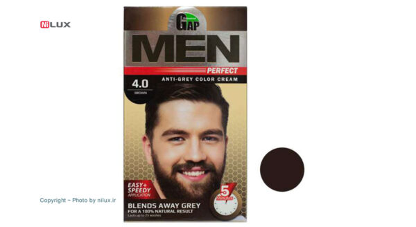 کیت رنگ مو مردانه قهوه ای گپ سری Men Perfect شماره 4.0 حجم 50 میلی لیتر