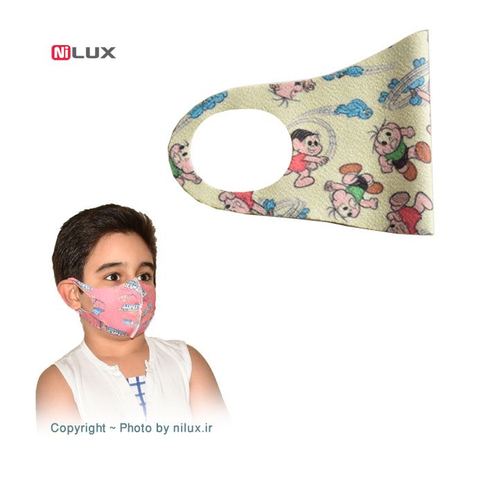 ماسک تنفسی طرح دار کودک کد 006