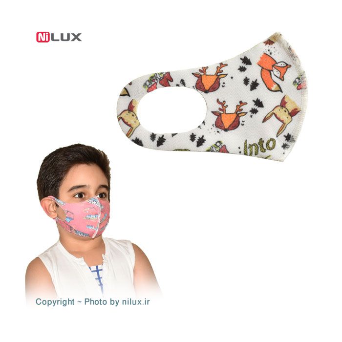 ماسک تنفسی طرح دار کودک کد 003