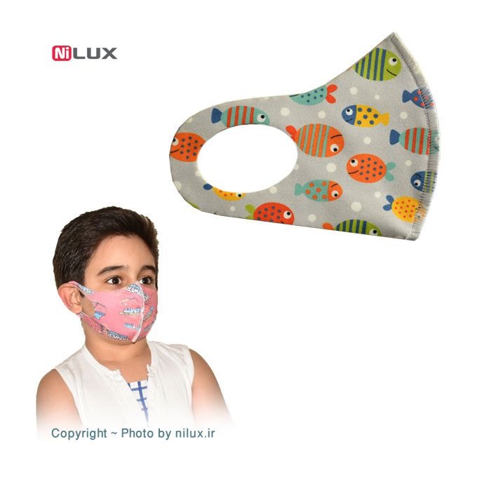 ماسک تنفسی طرح دار کودک کد 001