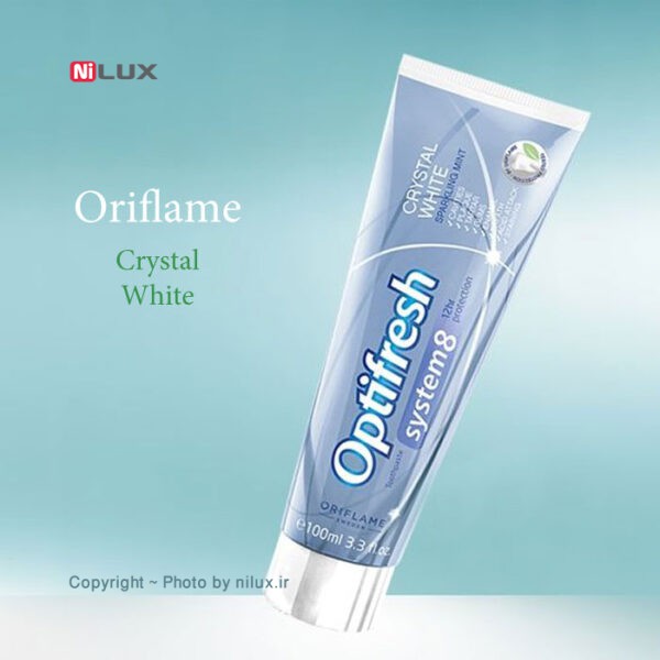 خمیر دندان اوریف لیم سری Optifresh مدل Crystal White حجم 100 میلی لیتر