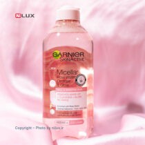 محلول پاک کننده صورت گارنیه مدل Rose Water حجم 400 میلی لیتر