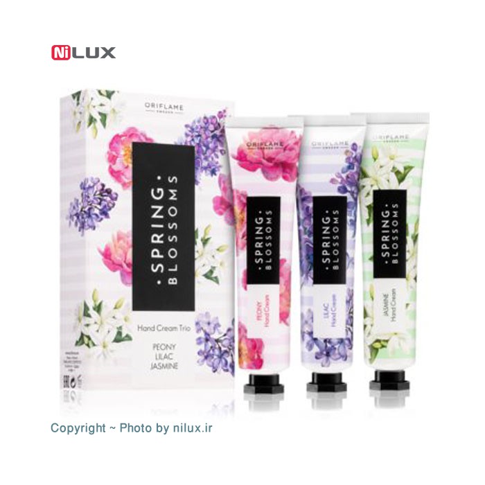 پک کرم مرطوب کننده دست اوریف لیم مدل Spring Blossoms