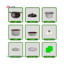 سرویس خوراک پز 8 پارچه اریکا