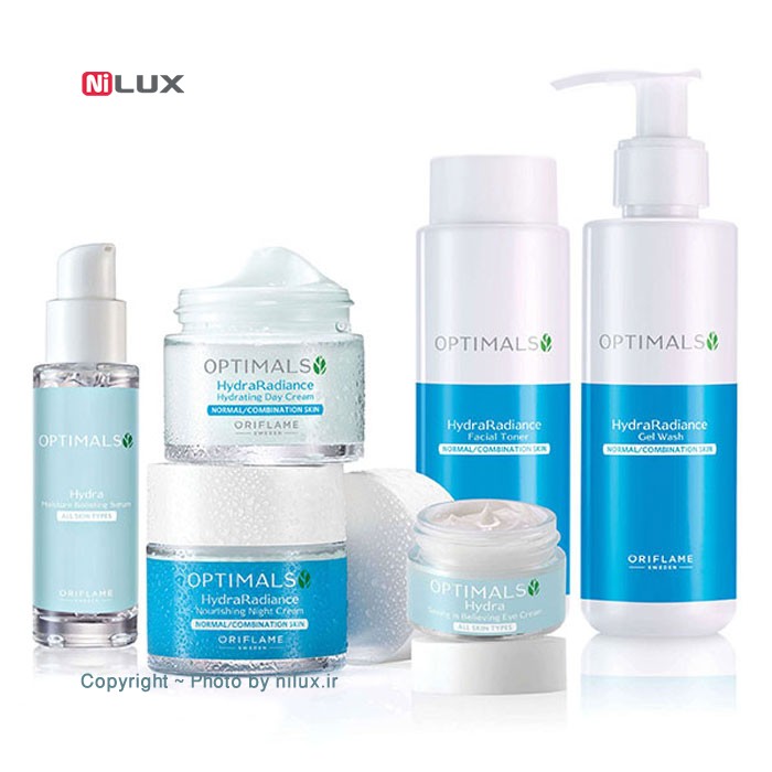ست مراقبت پوست اوریف لیم مدل Optimals Hydra Radiance