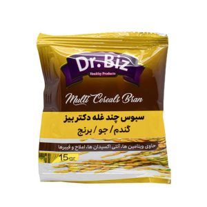 پک 10 عددی ساشه سبوس چند غله دکتر بیز وزن 15 گرم