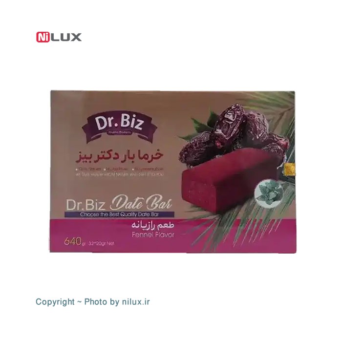 خرما بار رازیانه دکتر بیز 640 گرمی