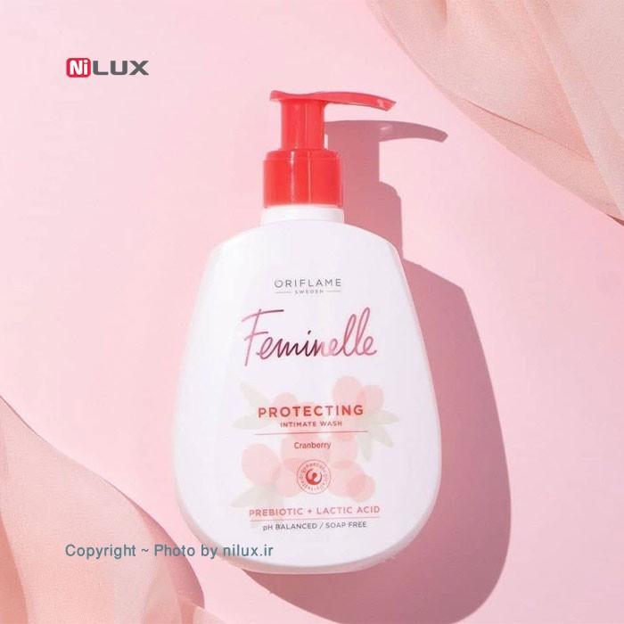 ژل بهداشتی بانوان اوریف لیم سری Feminelle مدل Protecting حجم 300 میلی لیتر