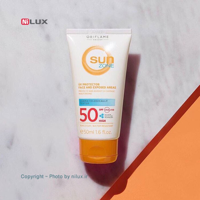 کرم ضدآفتاب اوریف لیم مدل Sun zone حجم 50 میلی لیتر