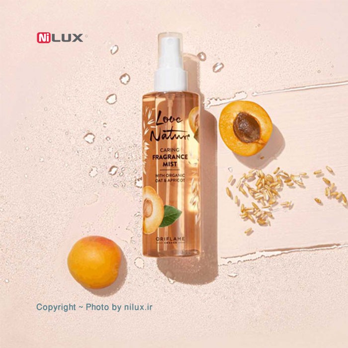 بادی میست اوریف لیم سری Love Nature مدل Oat & Apricot حجم 200 میلی لیتر