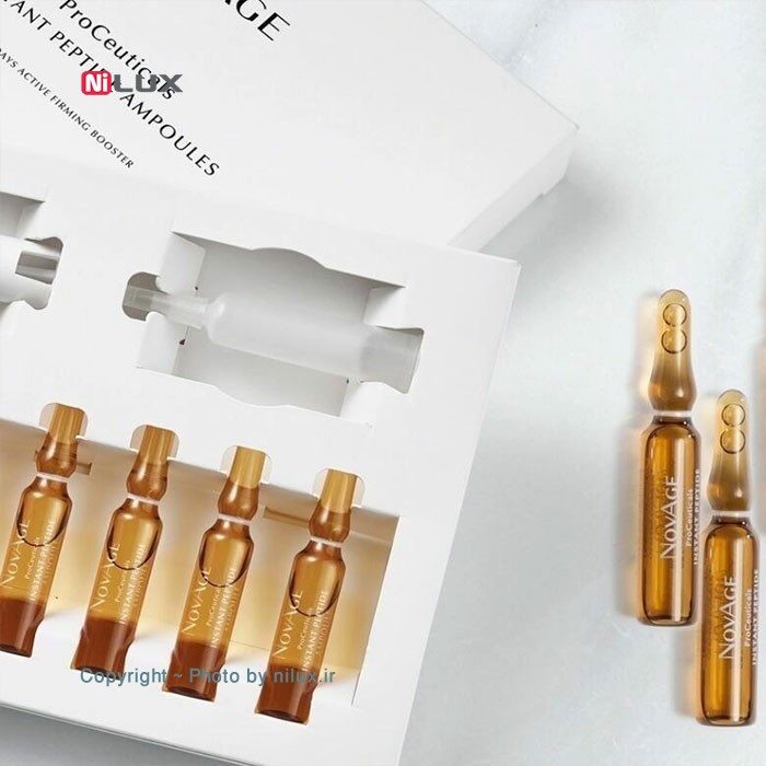 آمپول غیرتزریقی لیفت فوری اوریف لیم سری Novage مدل Peptide بسته 7 عددی