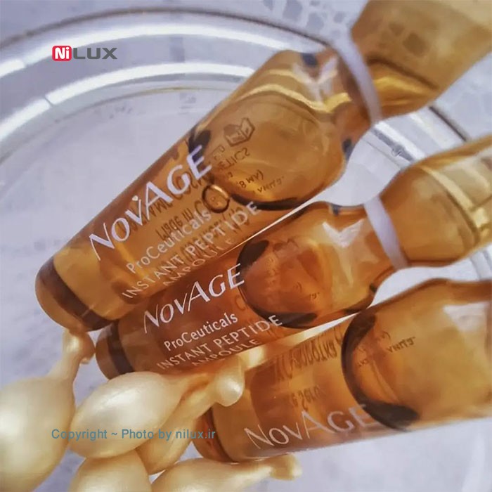 آمپول غیرتزریقی لیفت فوری اوریف لیم سری Novage مدل Peptide بسته 7 عددی