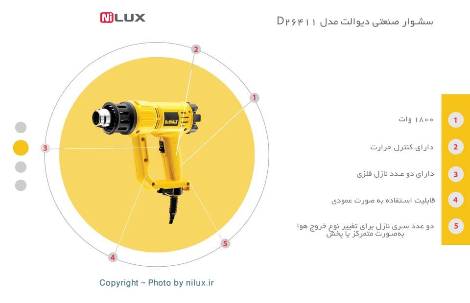 سشوار صنعتی دیوالت مدل D26411