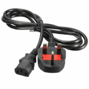 کابل برق سه پین منبع تغذیه کامپیوتر 1.5 متری