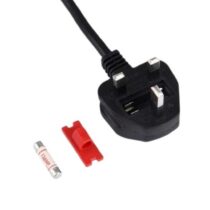 کابل برق سه پین منبع تغذیه کامپیوتر 13 آمپر 1.5 متری