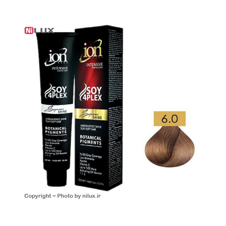 رنگ مو آیون بلوند تیره شماره 6.0 حجم 120 میلی لیتر
