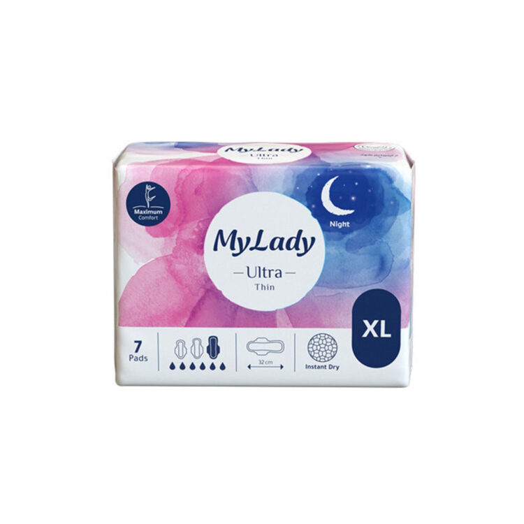 نوار بهداشتی بالدار مای لیدی مدل Instant Dry سایز خیلی بزرگ بسته 7 عددی